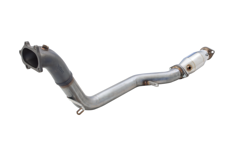 XForce Non-Polished Stainless Steel 3in Dump-Pipe w/Metallic Cat (WRX/STi 08-20) — fits Subaru Forester