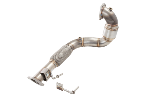 XForce 2.5in Dump-Pipe and Cat Kit - Non-Polished Stainless (i20 21+/i30 21+) — fits Hyundai I30n