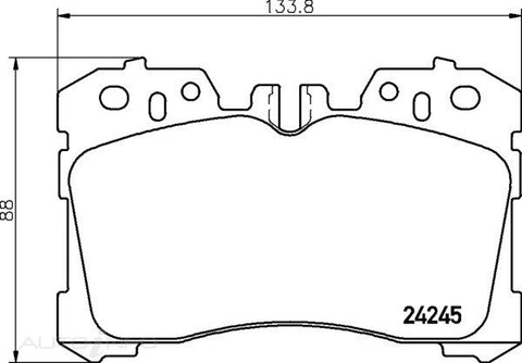 C-Plus Brake Pads Front Lexus LS460 LS600 - MDB2761
