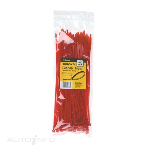 Tridon Cable Tie 300MM*5MM Per 100 - CT305RDCD