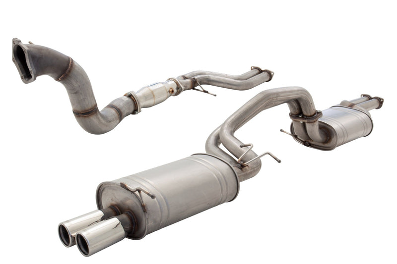 XForce Twin 2.5in Turbo-Back Exhaust – 4in Dump Pipe (Falcon BA-BF XR6/F6 Sedan) — fits Ford Falcon Xr6