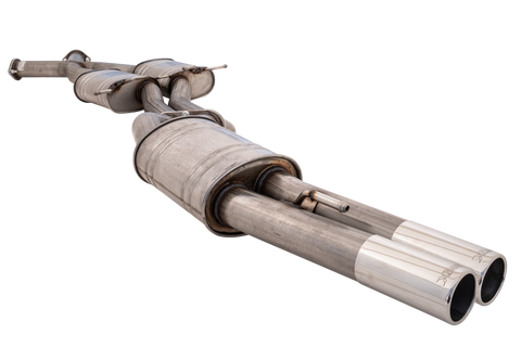 XForce Twin 3in Cat-Back Exhaust - Non-Polished Stainless (Commodore 97-06) — fits Holden Commodore