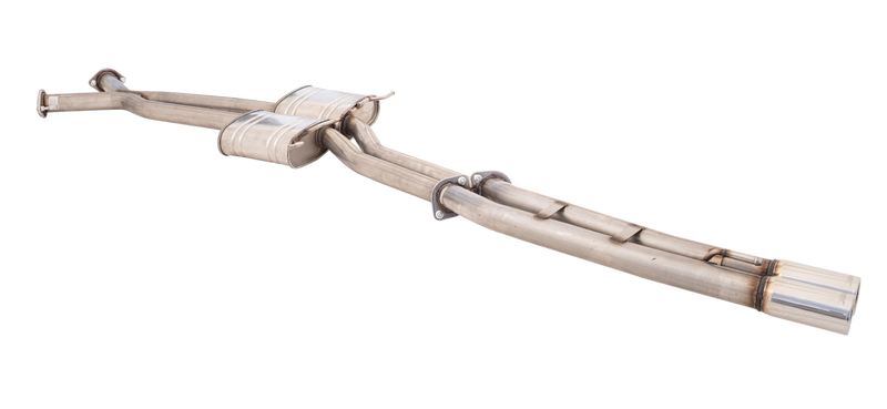 XForce Twin 2.5in Cat-Back Exhaust - Straight Pipe Rear (Commodore 01-04) — fits Holden Commodore
