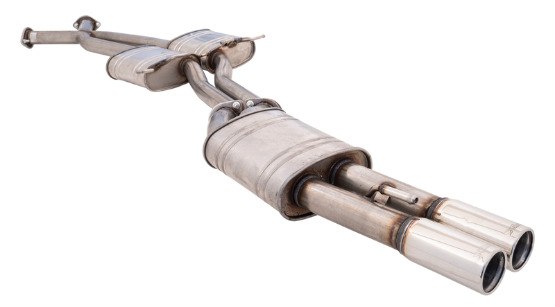 XForce Twin 2.5in Cat-Back Exhaust - 409 Stainless Steel (Statesman 99-06)