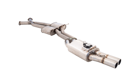 XForce Varex Twin 3in Cat-Back Raw 409 Stainless Steel (Statesman 99-06) — fits Holden Statesman