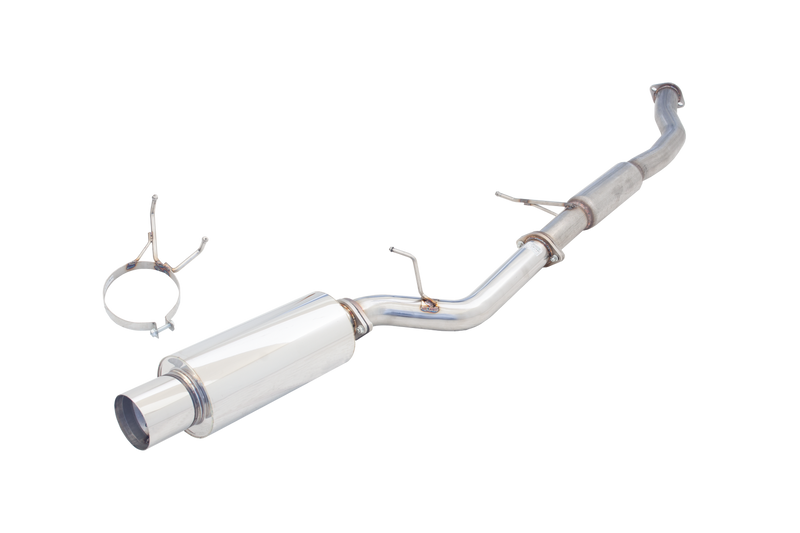 XForce 3in Turbo-Back Exhaust - Non-Polished Stainless (Silvia S13/180SX 89-94) — fits Nissan 180sx