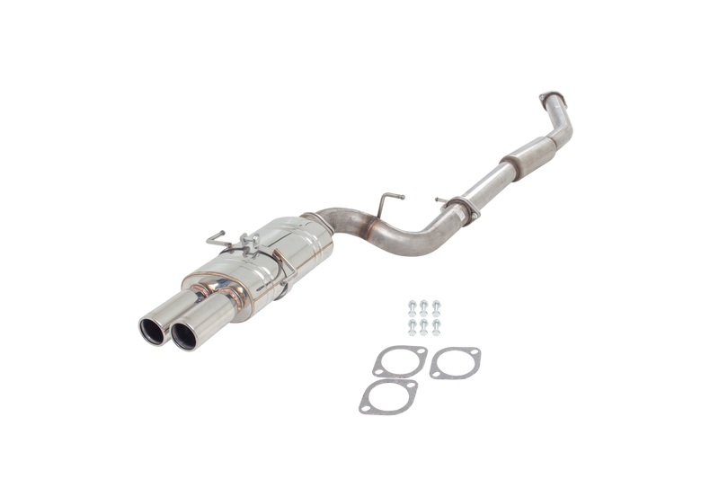 XForce 3in Cat-Back Exhaust - Non-Polished Stainless (200SX S15 00-02) — fits Nissan 200sx