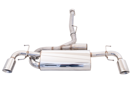 XForce 3in Cat-Back Exhaust - Twin 4in Tips - 409 Stainless Steel (RX-8 03-08)