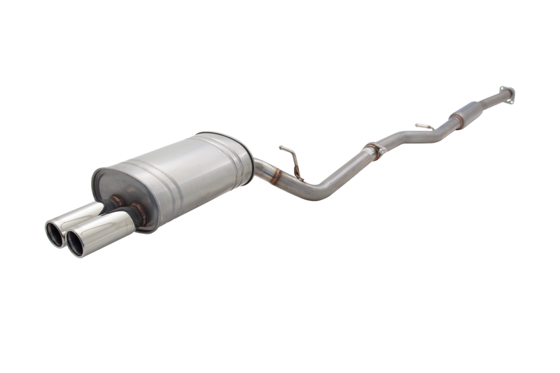 Xforce E4-SW11-MP01CBS 2.5in Cat-Back Exhaust - Twin-Tip