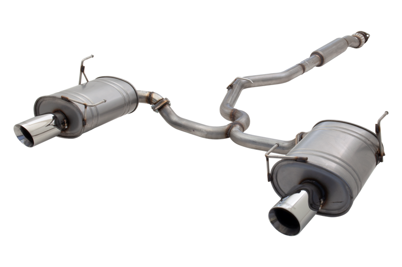 XForce 2.5in Cat-Back Exhaust - Non-Polished Stainless Steel (Impreza 08-11) — fits Subaru Impreza