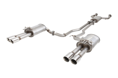 XForce Twin 2.25in Cat-Back Exhaust - 409 Stainless Steel (Commodore 08-17) — fits Holden Commodore V6
