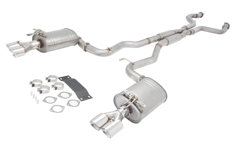 XForce 7-Series Twin 2.5in Cat-Back Exhaust - 409 Stainless Steel (Commodore/Calais 06-17) — fits Holden Commodore V6