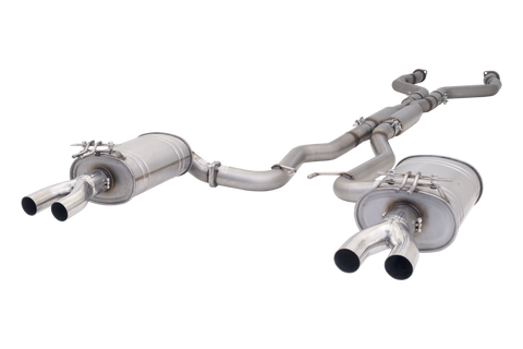 XForce 7-Series Twin 3in Cat-Back Exhaust - 409 Stainless Steel (Clubsport/Senator 09-17) — fits HSV Clubsport