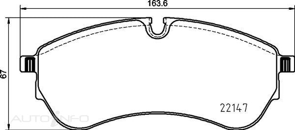 C-Plus Brake Pads Front VW Crafter Amar - MDB4004