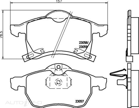 C-Plus Brake Pads Front Holden Astra Opel - MDB1907