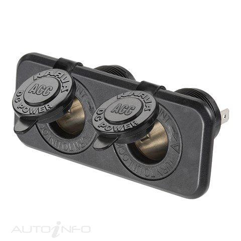 Narva Power Access Twin Cig Socket - 81027BL