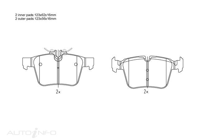 C-Plus Brake Pads Rear Mercedes-Benz C200 - DB2404CP