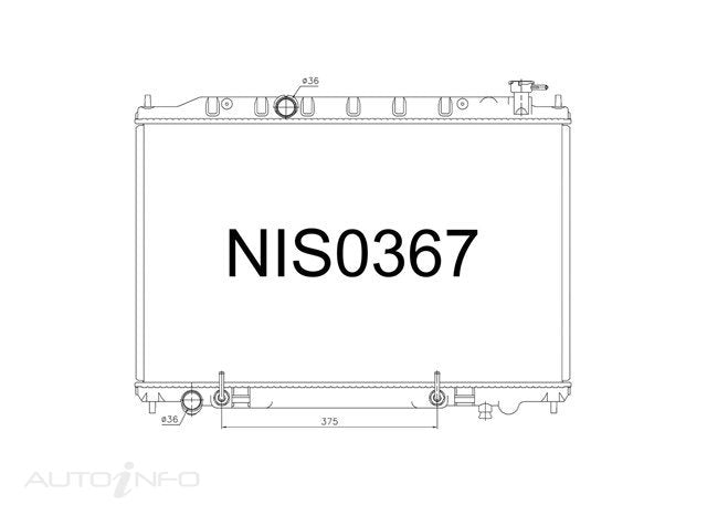 Fenix Radiators Radiator Nissan Presage TU31 - NIS0367-PA26A