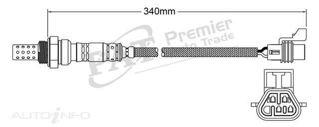 PAT Oxygen Sensor Post Caterpillar - EGO-794