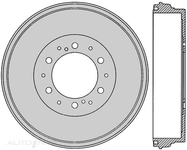 Protex Brake Drum Rear Toyota Hilux KUN26 06-On - DRUM4105