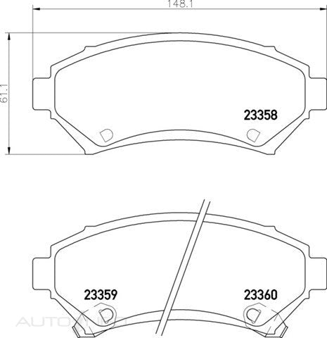 C-Plus Brake Pads Front Chevrolet Buic Opel - MDB1824