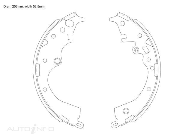 BNT Brake Shoes Rear Toyota Hiace Regius 04-On - K2378