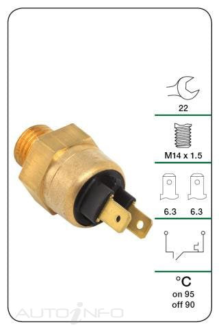 Tridon Thermostat Fan Switch - TFS106