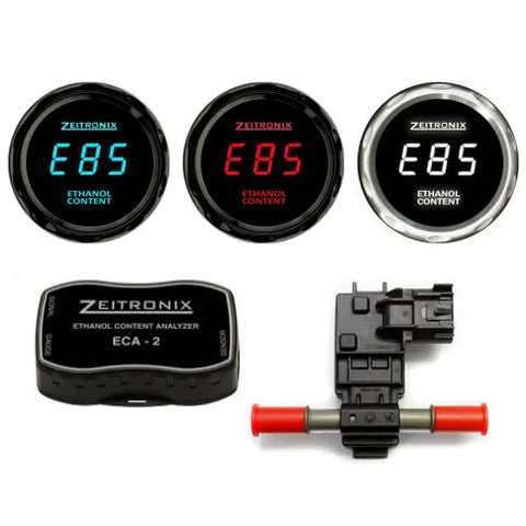 Zeitronix ECA2 V2 Ethanol Content Analyzer Kit with Sensor and Gauge (ECA2)