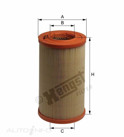 Hengst Air Filter CA5611 Fiat Duc 2.5 Turbo - E328L