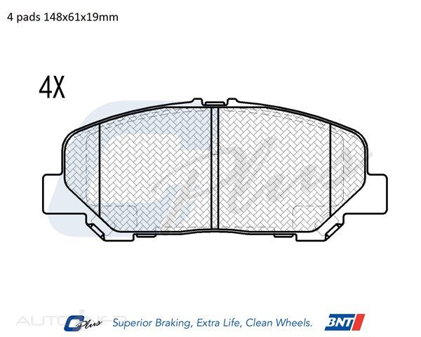 C-Plus Brake Pads Front Toyota Estima ACR50 - DB1913CP