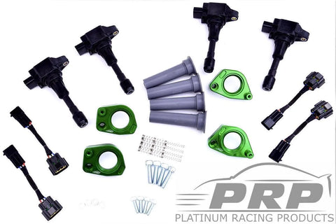 Platinum Racing Products Subaru WRX EJ 20/25 Coil Kit Blue / Full coil Kit - Coils, Bracket, Stalks, Patch loom