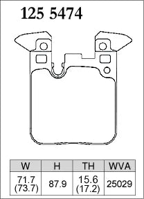 Dixcel Type ES Brake Pads - Rear (BMW M2 F87/M3 F80/M4 F82/BMW F Series M Sports) — fits BMW M4 F82