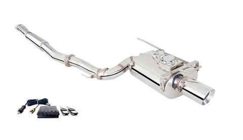 XForce 3in Turbo-Back Exhaust w/Varex Rear Muffler - Stainless Steel (EVO 7-9 01-07) — fits Mitsubishi Lancer