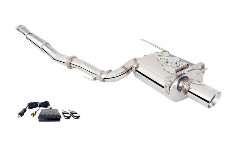 XForce 3in Turbo-Back Exhaust w/Varex Rear Muffler - Stainless Steel (EVO 7-9 01-07) — fits Mitsubishi Lancer