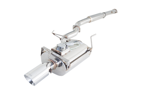 XForce 3in Cat-Back Exhaust w/Varex Rear Muffler - Stainless Steel (EVO 7-9 01-07)