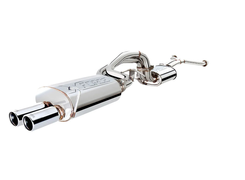 XForce Twin 2.5in Cat-Back Exhaust - Stainless Steel (BA/BF Falcon XR8 Sedan 03-07) — fits Ford Australia Falcon