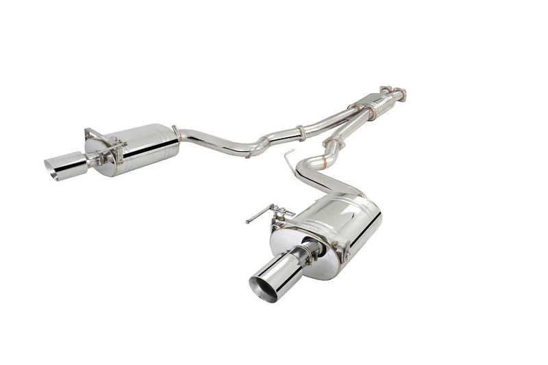 XForce Twin 3in Cat-Back Exhaust - Stainless (Mustang GT 2015-17 Fastback) — fits Ford Mustang