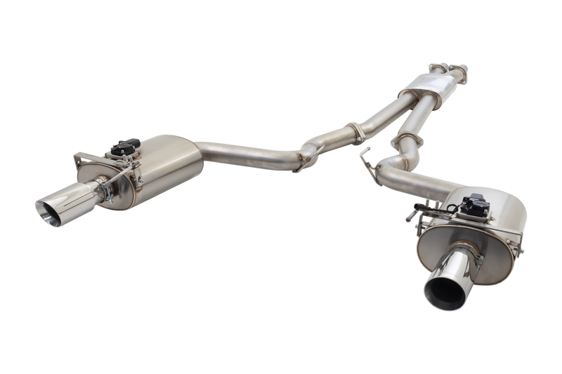 XForce Twin 3in Varex Valve Cat Back System - Stainless Steel (Mustang GT 14-17) — fits Ford Mustang