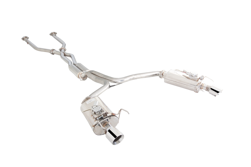 XForce Twin 2.5in Cat-Back Exhaust w/Varex Mufflers Stainless Steel (IS350 09-13)