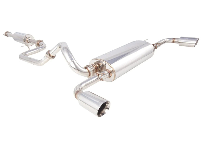 XForce 2.5in Cat-Back Exhaust w/Varex Middle Muffler - Stainless Steel (Mazda3 10-13) — fits Mazda 3 Gen 3
