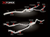 XForce Twin 2.5in Turbo-Back Exhaust w/ High Flow Cat - Stainless Steel (Landcruiser 200 Series 07-16)