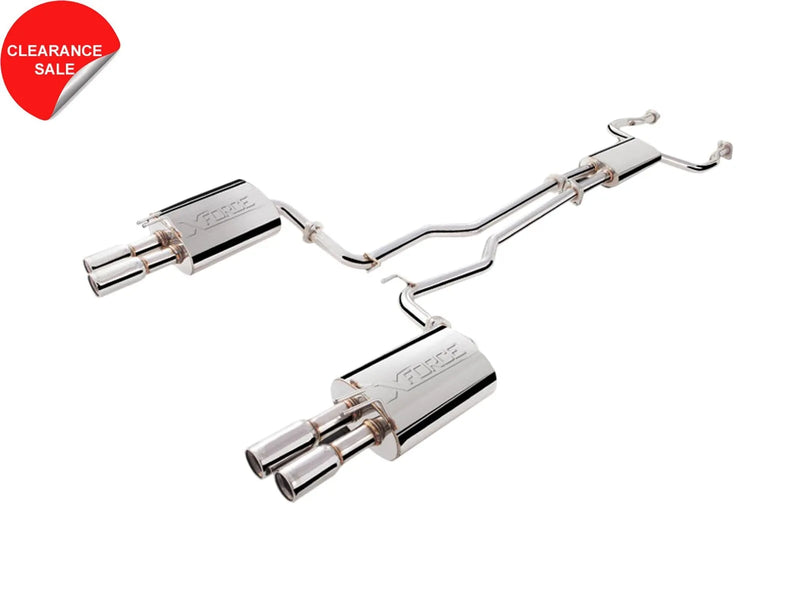 XForce Twin 2.5in Cat-Back Exhuast System - 304 Stainless Steel (Commodore/Calais 06-13) — fits Holden Commodore