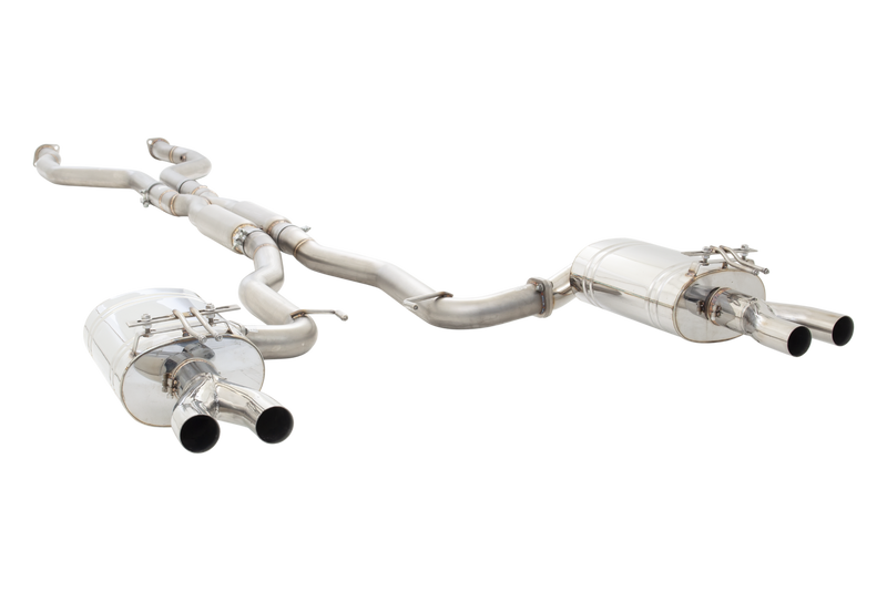 XForce Twin 3in Cat-Back Exhaust System - Stainless Steel (Maloo 13-17) — fits HSV Maloo