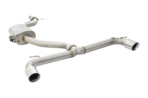 XForce 3in Cat-Back Exhaust w/Varex Centre Muffler - Stainless Steel (Golf GTI Mk6 09-13) — fits Volkswagen Golf Gti