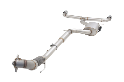 XForce 3in Turbo Back Varex Exhaust System - Stainless Steel (Scirocco R 11-17) — fits Volkswagen Golf Gti