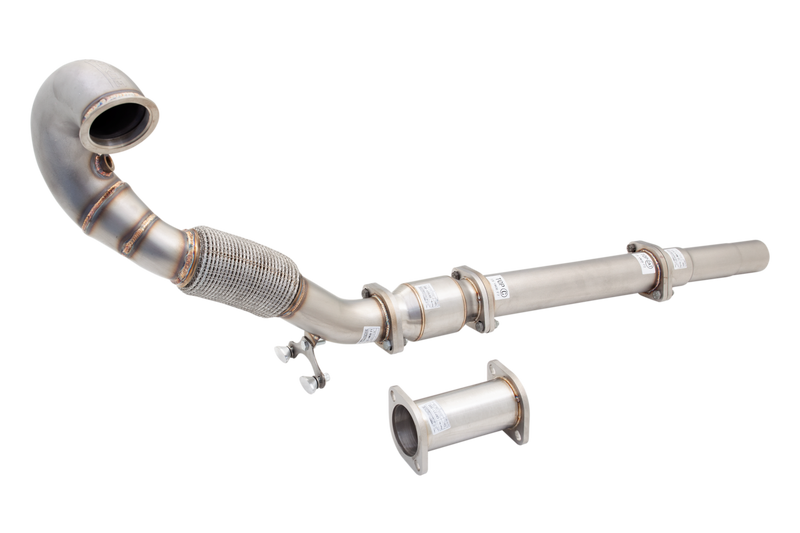 XForce 3in Dump-Pipe and Cat Kit - Stainless Steel (Golf GTI Mk7/7.5 13-21/Mk8 21-21)