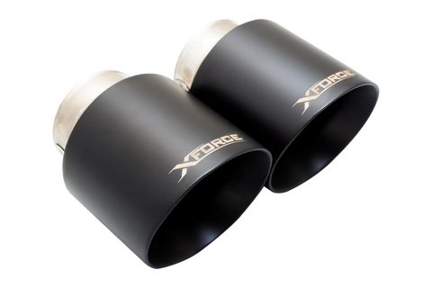 XForce Matte Black Tips (M135i 12-16/M140i 16-19)