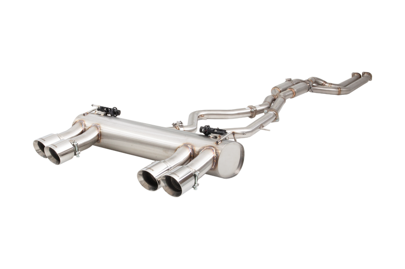 XForce Dual 3in Varex Cat Back System - 304 Stainless Steel (M3/M4 14-19) — fits BMW M4 F82