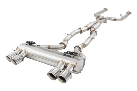 XForce Varex Dual 3in Cat Back System - 304 Stainless Steel (M3 20+)