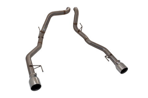 XForce 3in Tailpipes 304 Stainless Steel Mandrel-Bent with 5in Double-Walled Tips (F150 17+) — fits Ford F-150 Gen 8